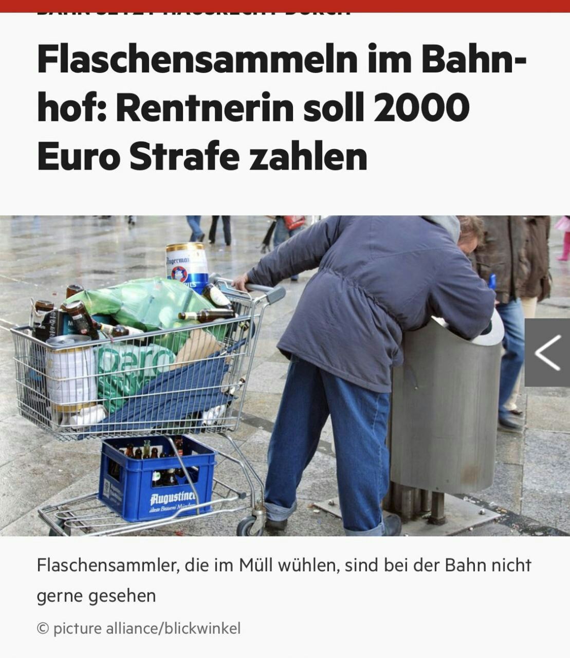 اینجا اروپا،کسانی که آشغال جمع میکنند چون کار سیاه محسوب میشه و بابتش مالیات نمیدن ۲هزار یورو جریمه می‌کنه